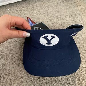 New Nike Navy BYU visor